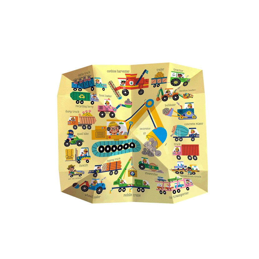 Product image 10 of Pop Out Mega Pictures Vehicles, a board book for ages 0+, by Make Believe Ideas.