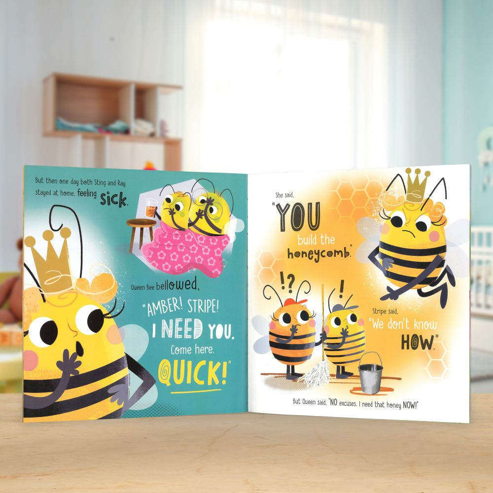 Product image 5 of Queen Bee's Day Off, a picture book for ages 3+, by Make Believe Ideas.