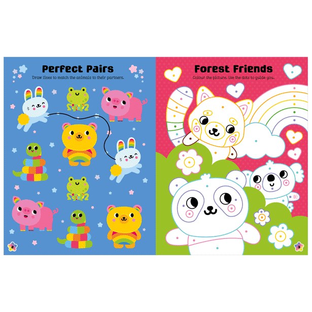 Product image 3 of Rainbow Kingdom Activity Book, a sticker activity book for ages 4+, by Make Believe Ideas.