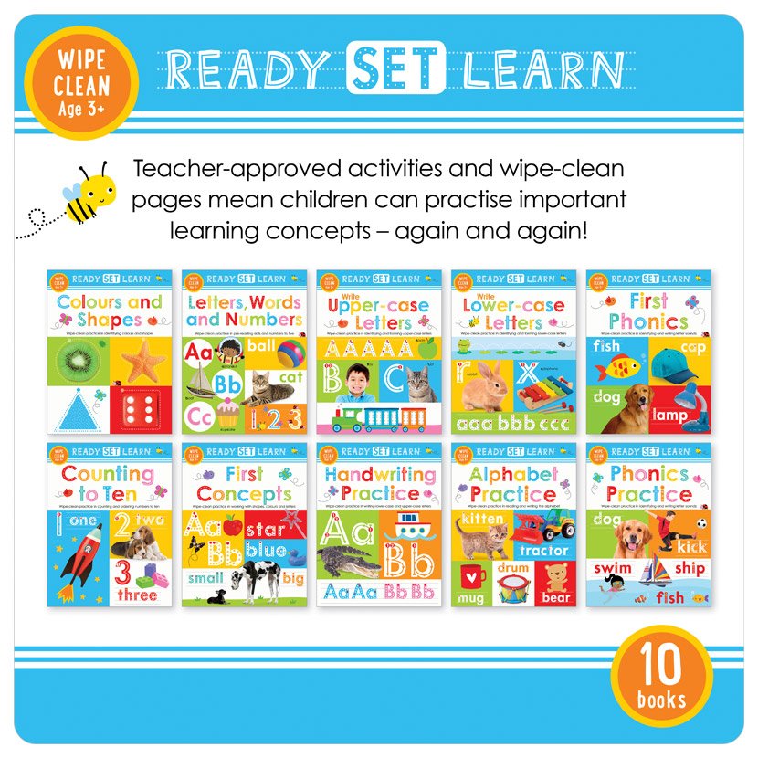 Product image 1 of Ready Set Learn x 10 set, a pack for ages 3+, by Make Believe Ideas.