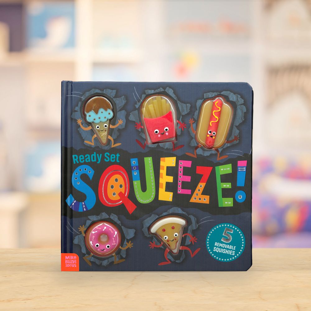Product image 2 of Ready Set Squeeze!, a board book for ages 3+, by Make Believe Ideas.