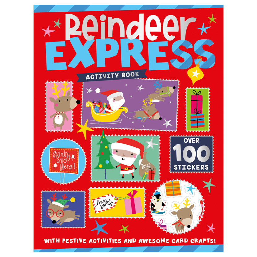 Product image 1 of Reindeer Express Activity Book, a sticker activity book for ages 4+, by Make Believe Ideas.