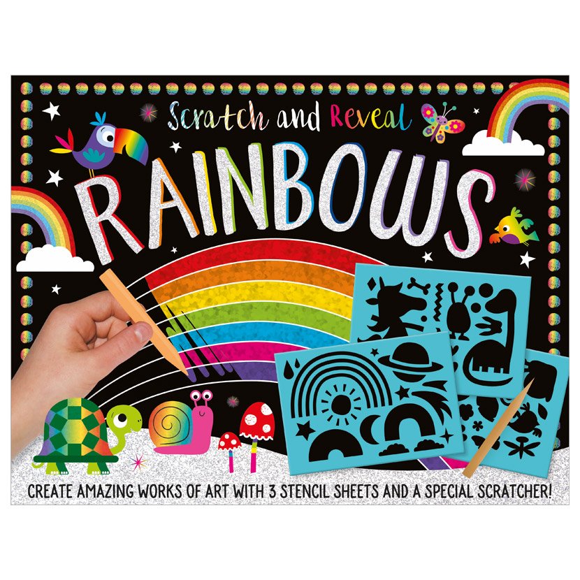 Product image 1 of Scratch and Reveal Rainbows, a box set for ages 6+, by Make Believe Ideas.
