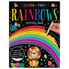 Product image 1 of Scratch and Sparkle Rainbows, a sticker activity book for ages 4+, by Make Believe Ideas.