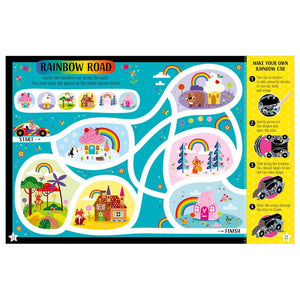 Product image 3 of Scratch and Sparkle Rainbows, a sticker activity book for ages 4+, by Make Believe Ideas.