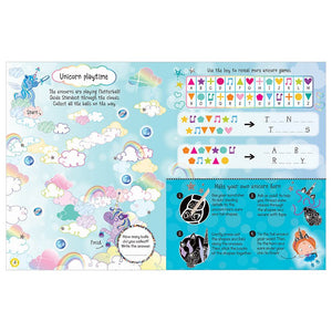 Product image 3 of Scratch and Sparkle Unicorns Activity Book, a sticker activity book by Make Believe Ideas.