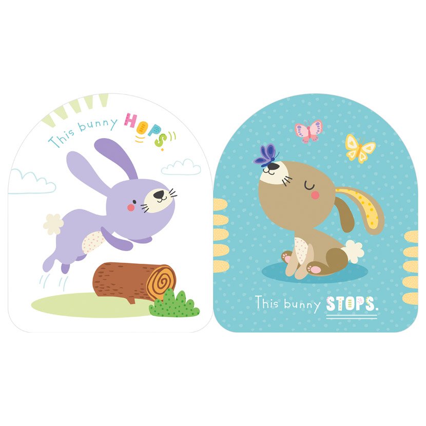 Product image 2 of Sensory Snuggables Bunny Soft Book, a cloth book for ages 0+, by Make Believe Ideas.