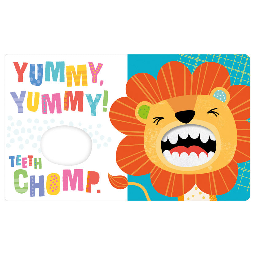 Product image 2 of Sensory Snuggables Chomp!, a board book for ages 0+, by Make Believe Ideas.