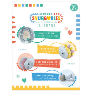 Product image 3 of Sensory Snuggables Medium Plush Elephant, a pack for ages 0+, by Make Believe Ideas.