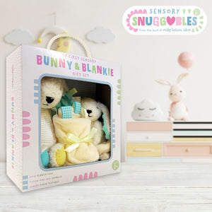 Product image 3 of Sensory Snuggables My First Sensory Bunny and Blankie Gift Set, a box set for ages 0+, by Make Believe Ideas.