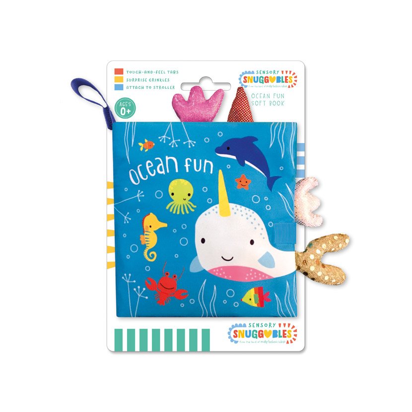 Product image 1 of Sensory Snuggables Ocean Fun, a cloth book for ages 0+, by Make Believe Ideas.