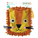 Product image 1 of Sensory Snuggables Roar! Hand-Puppet Cloth Book, a cloth book for ages 0+, by Make Believe Ideas.