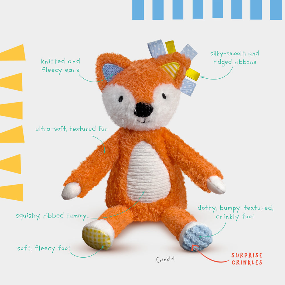 Product image 3 of Sensory Snuggables Small Plush Fox, a pack for ages 0+, by Make Believe Ideas.