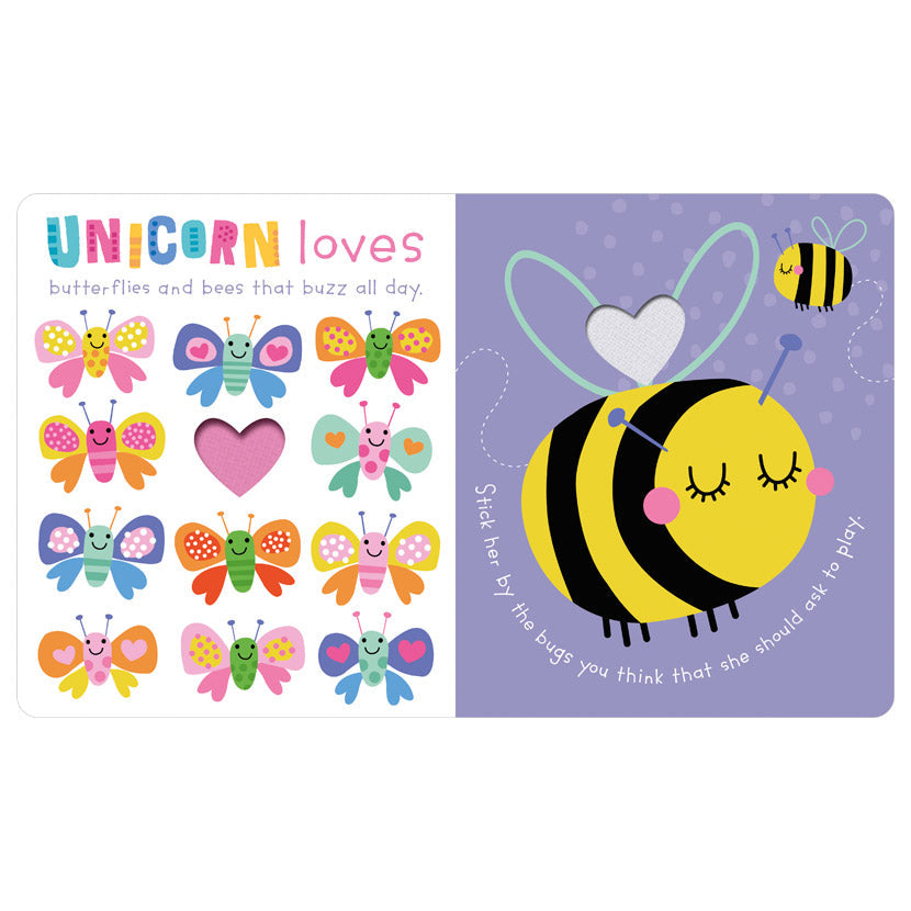 Product image 2 of Sensory Snuggables Unicorn Loves . . ., a board book for ages 0+, by Make Believe Ideas.