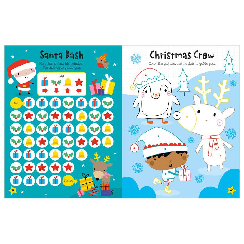 Product image 2 of Shiny Stickers Christmas Wonderland, a sticker activity book for ages 4+, by Make Believe Ideas.
