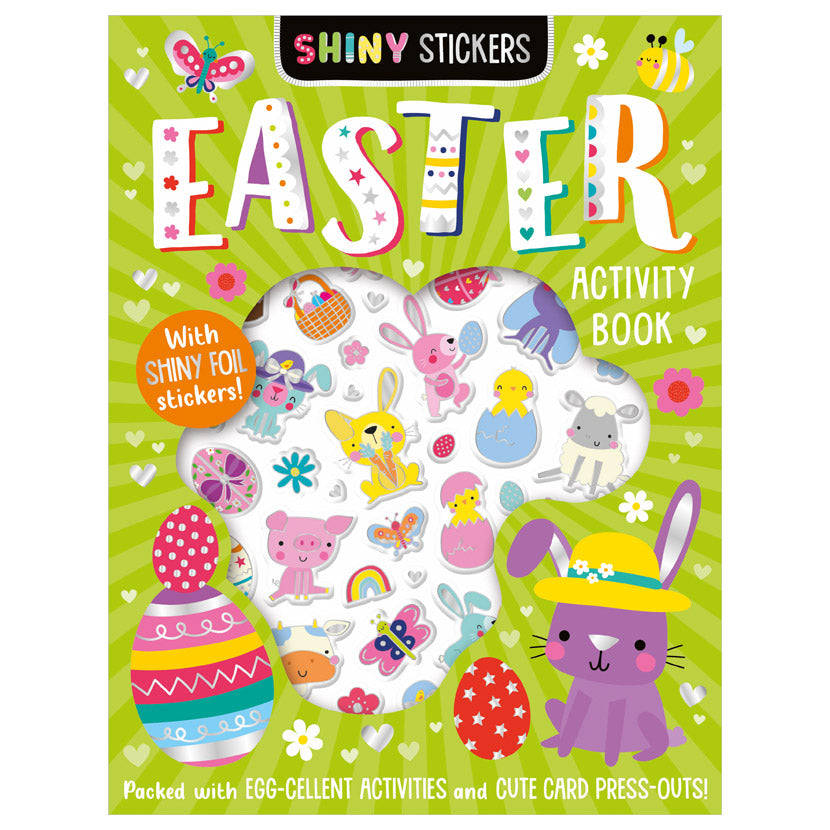 Product image 1 of Shiny Stickers Easter, a sticker activity book for ages 4+, by Make Believe Ideas.