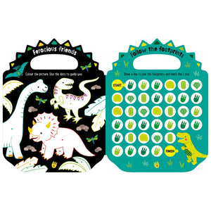 Product image 2 of Shiny Stickers My Green and Scaly Dinosaur Activity Book, a sticker activity book for ages 4+, by Make Believe Ideas.