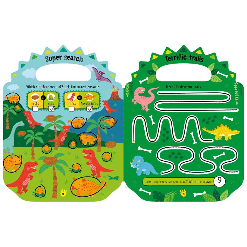 Product image 13 of Shiny Stickers My Green and Scaly Dinosaur Activity Book, a sticker activity book for ages 4+, by Make Believe Ideas.