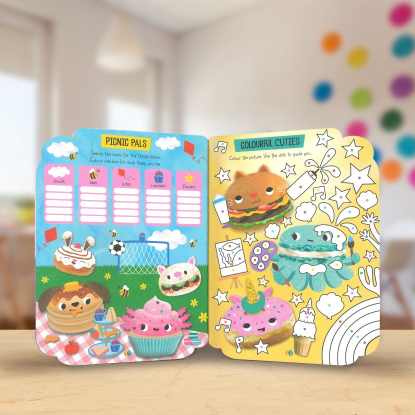 Product image 4 of Snackette Friends, a sticker activity book for ages 4+, by Make Believe Ideas.
