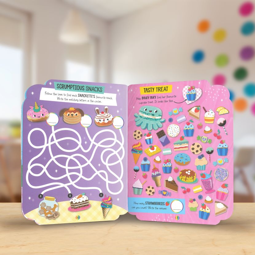 Product image 5 of Snackette Friends, a sticker activity book for ages 4+, by Make Believe Ideas.