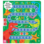 Product image 1 of Spin and Play Dinosaur Games, a board book for ages 5+, by Make Believe Ideas.