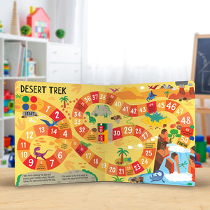 Product image 4 of Spin and Play Dinosaur Games, a board book for ages 5+, by Make Believe Ideas.