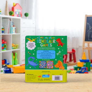 Product image 6 of Spin and Play Dinosaur Games, a board book for ages 5+, by Make Believe Ideas.