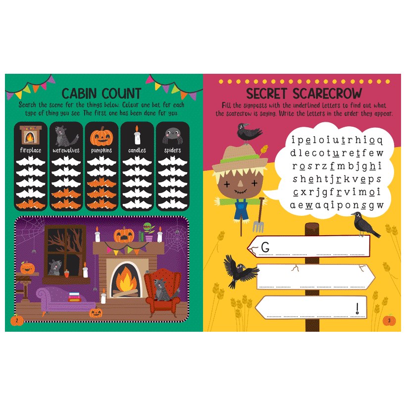 Product image 3 of Spooky Forest Activity Book, a sticker activity book for ages 4+, by Make Believe Ideas.