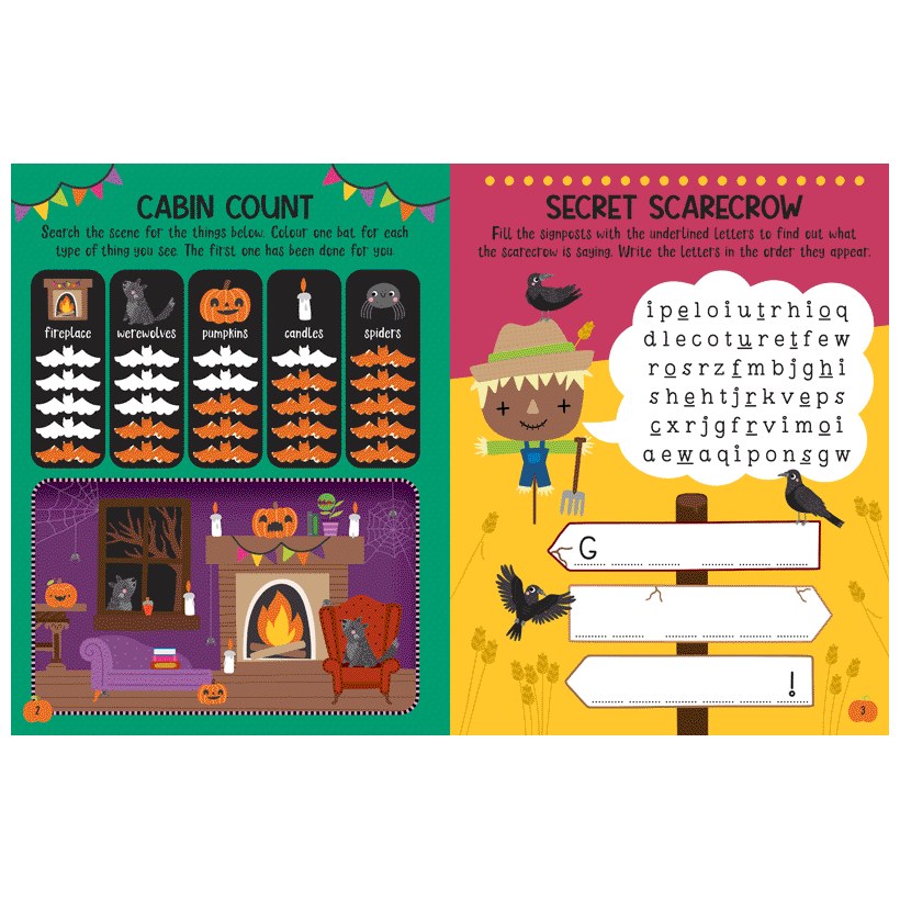 Product image 4 of Spooky Forest Activity Book, a sticker activity book for ages 4+, by Make Believe Ideas.