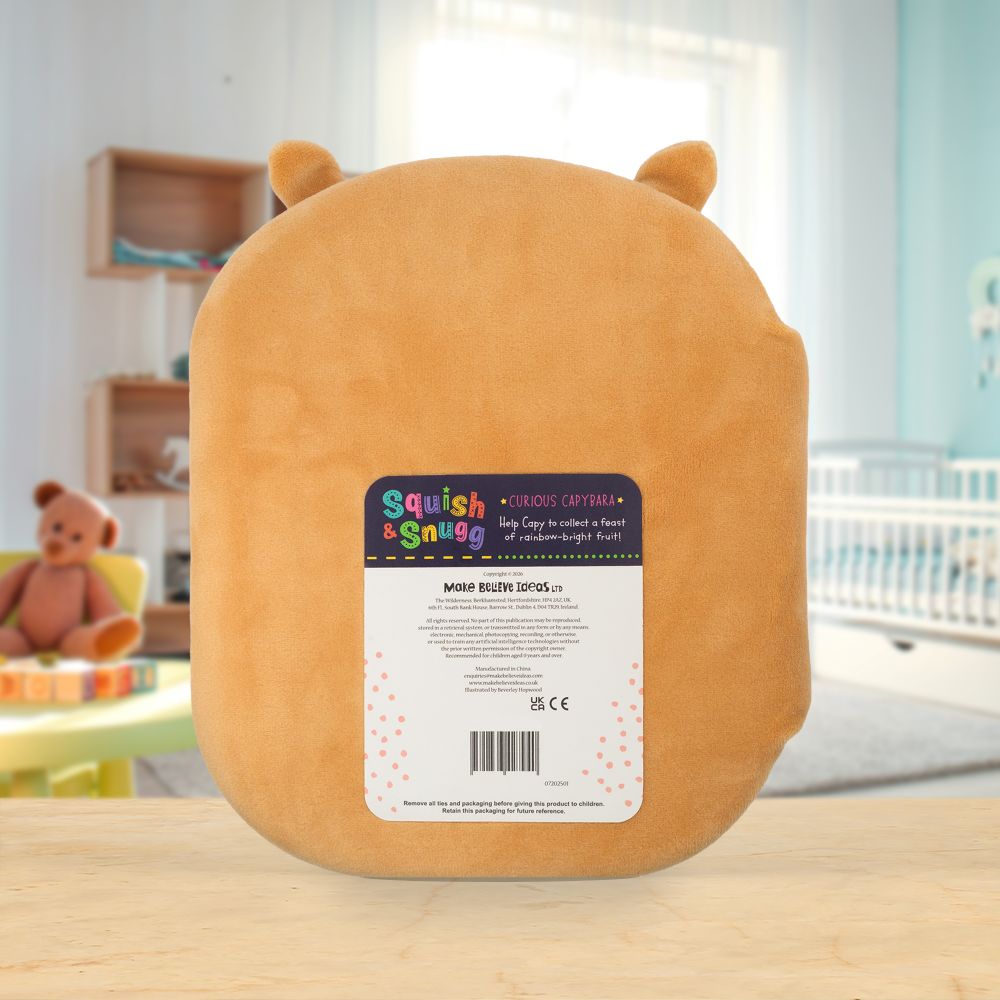 Product image 6 of Squish and Snugg Curious Capybara, a board book for ages 0+, by Make Believe Ideas.