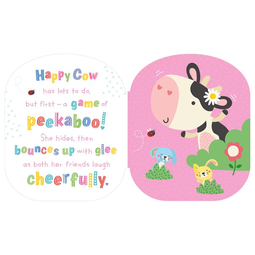 Product image 2 of Squish and Snugg Happy Cow, a board book for ages 0+, by Make Believe Ideas.