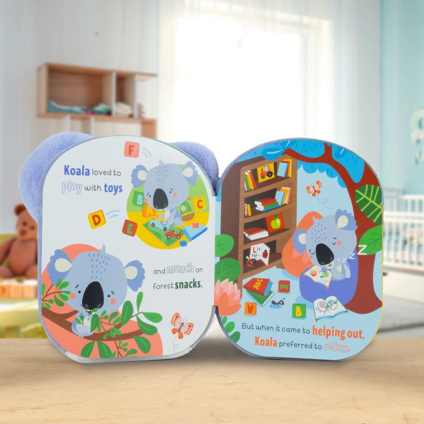 Product image 3 of Squish and Snugg Helpful Koala, a board book for ages 0+, by Make Believe Ideas.