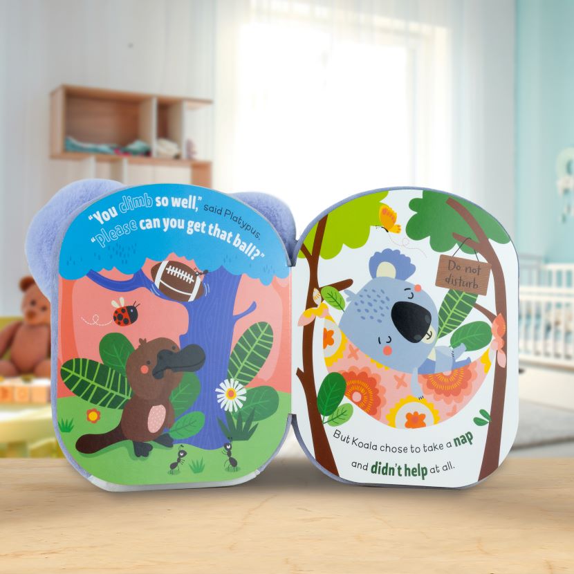 Product image 5 of Squish and Snugg Helpful Koala, a board book for ages 0+, by Make Believe Ideas.