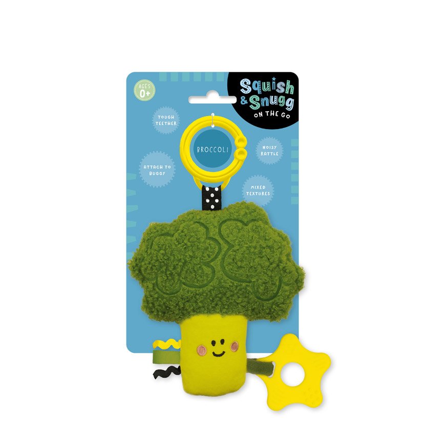 Product image 1 of Squish and Snugg On The Go Broccoli, a plush toy for ages 0+, by Make Believe Ideas.