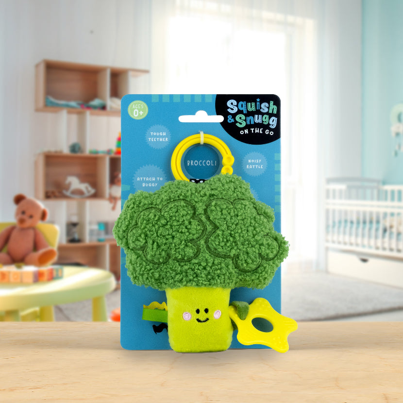 Product image 2 of Squish and Snugg On The Go Broccoli, a plush toy for ages 0+, by Make Believe Ideas.