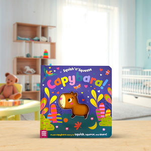 Product image 2 of Squish 'n' Squeeze Capybara!, a board book for ages 3+, by Make Believe Ideas.