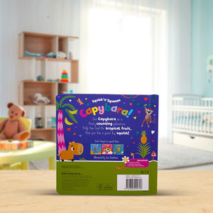 Product image 6 of Squish 'n' Squeeze Capybara!, a board book for ages 3+, by Make Believe Ideas.