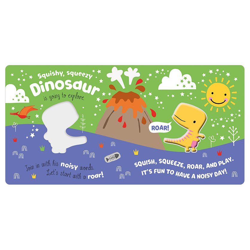 Product image 2 of Squish 'n' Squeeze Dinosaur!, a board book for ages 3+, by Make Believe Ideas.
