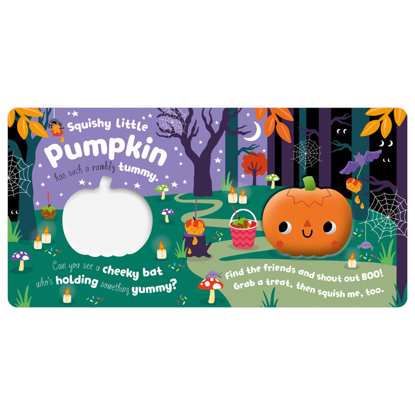 Product image 3 of Squish 'n' Squeeze Pumpkin!, a board book for ages 3+, by Make Believe Ideas.