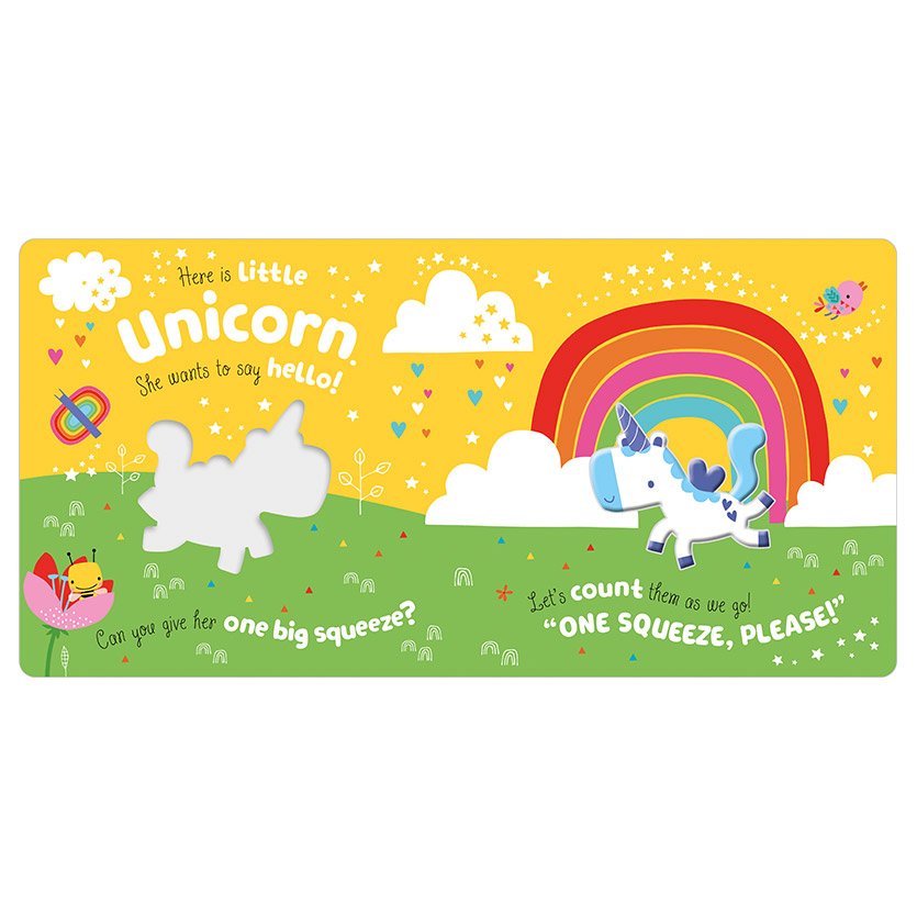 Product image 2 of Squish 'n' Squeeze Unicorn!, a board book for ages 3+, by Make Believe Ideas.