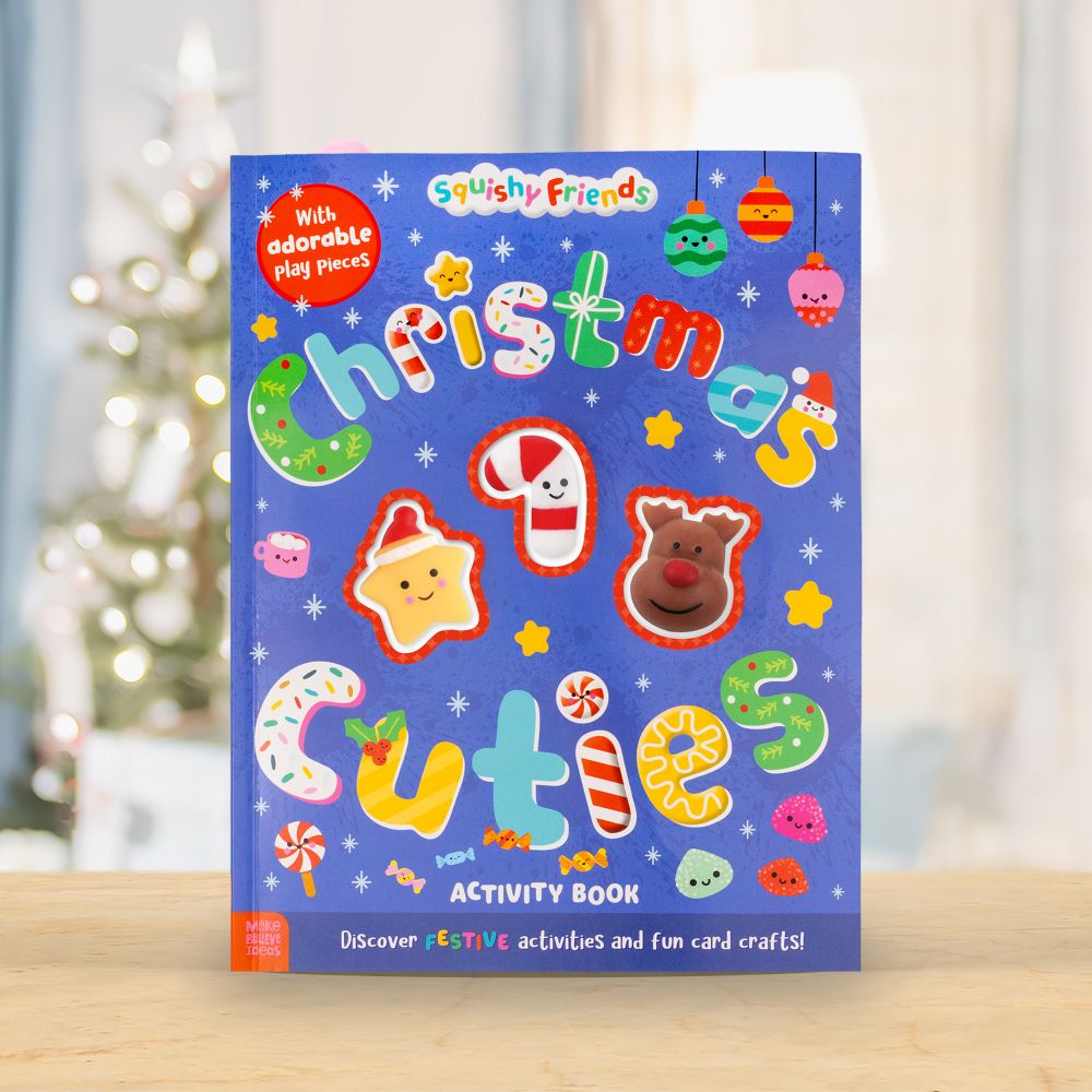 Product image 2 of Squishy Friends: Christmas Cuties Activity Book, a sticker activity book for ages 4+, by Make Believe Ideas.