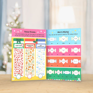 Product image 3 of Squishy Friends: Christmas Cuties Activity Book, a sticker activity book for ages 4+, by Make Believe Ideas.