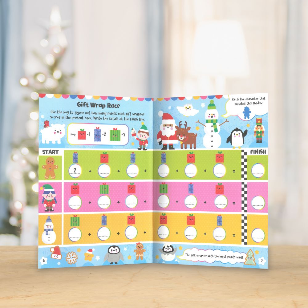 Product image 5 of Squishy Friends: Christmas Cuties Activity Book, a sticker activity book for ages 4+, by Make Believe Ideas.