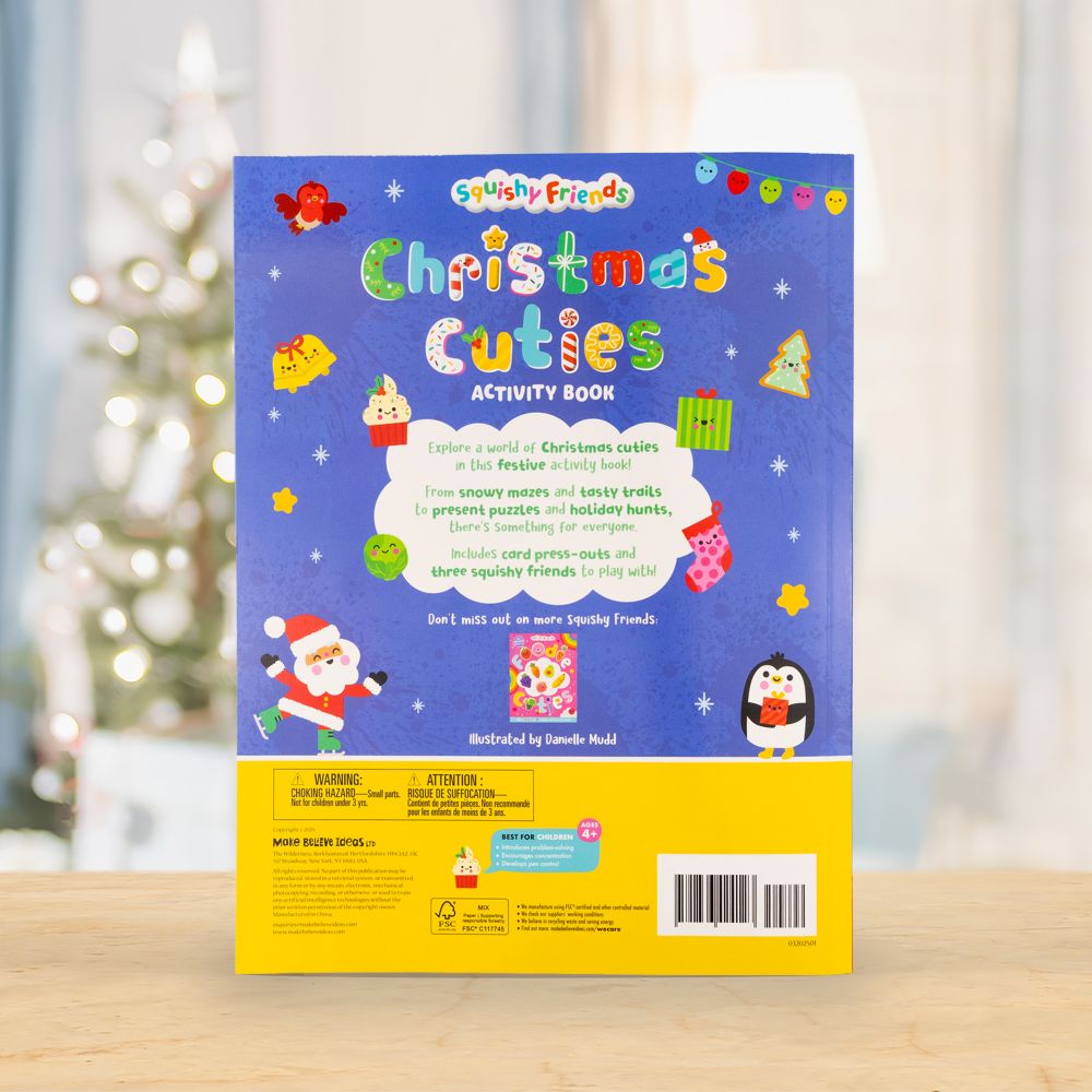 Product image 6 of Squishy Friends: Christmas Cuties Activity Book, a sticker activity book for ages 4+, by Make Believe Ideas.