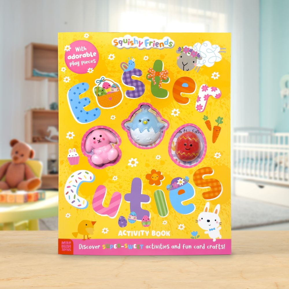 Product image 2 of Squishy Friends: Easter Cuties Activity Book, a sticker activity book for ages 4+, by Make Believe Ideas.