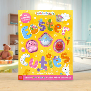 Product image 2 of Squishy Friends: Easter Cuties Activity Book, a sticker activity book for ages 4+, by Make Believe Ideas.