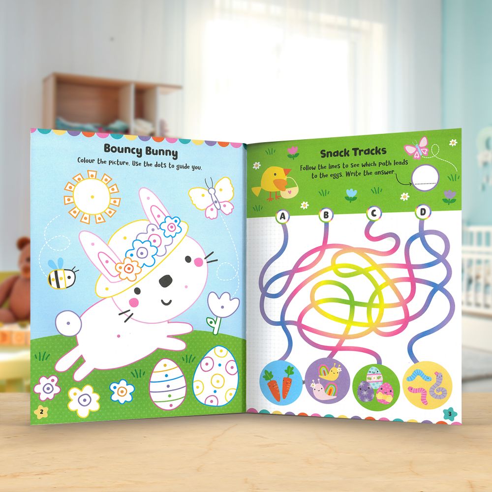Product image 3 of Squishy Friends: Easter Cuties Activity Book, a sticker activity book for ages 4+, by Make Believe Ideas.