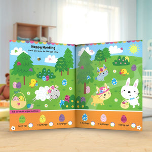 Product image 4 of Squishy Friends: Easter Cuties Activity Book, a sticker activity book for ages 4+, by Make Believe Ideas.
