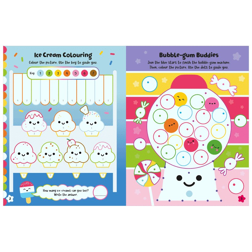 Product image 2 of Squishy Friends: Foodie Cuties, a sticker activity book for ages 4+, by Make Believe Ideas.