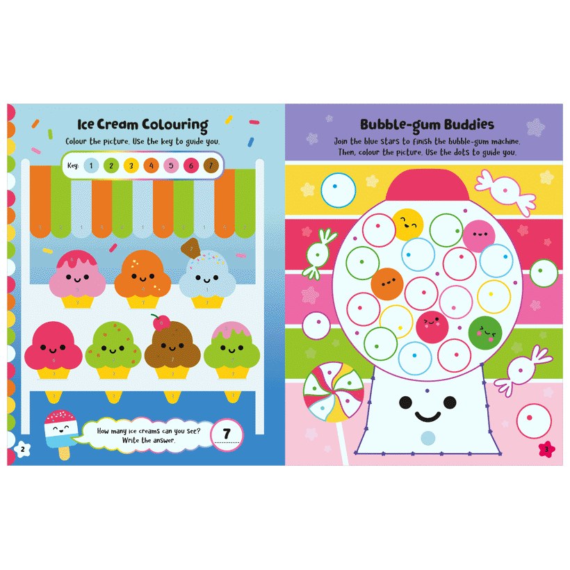 Product image 5 of Squishy Friends: Foodie Cuties, a sticker activity book for ages 4+, by Make Believe Ideas.